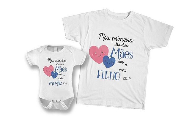 Kit camiseta e Body Tal Mãe, Tal Filho - Meu primeiro dia das Mães com meu Filho 2019