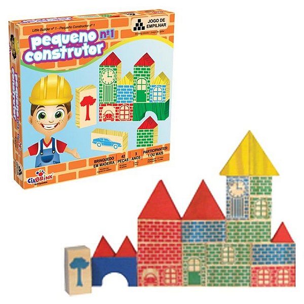 BRINQUEDO EDUCATIVO PEQUENO CONSTRUTOR Nº3 - 100 PEÇAS - CIABRINK