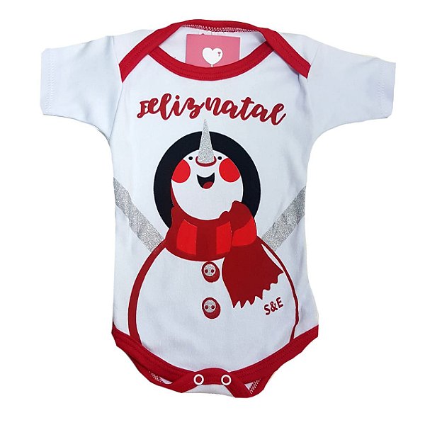 Body de Bebe de Natal - Feliz natal