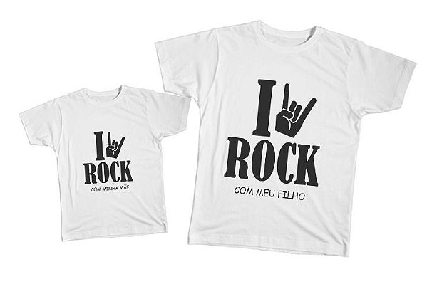 Kit camiseta e Body Tal Mãe, Tal Filho - Rock