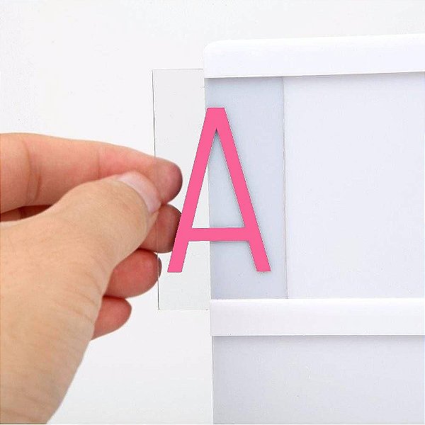 Letras extra Coloridas para Luminaria Led Light Box - 85pcs