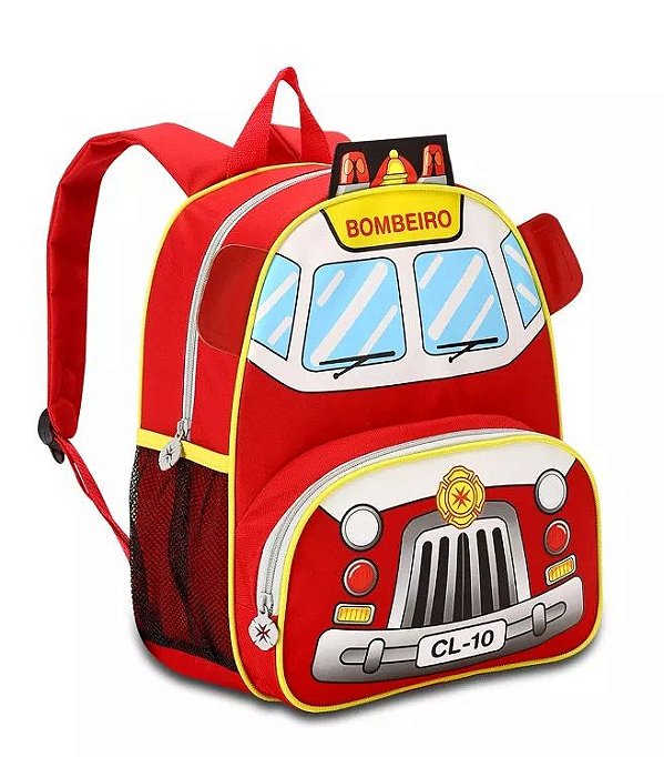 Mochila Infantil 13" - Bombeiro