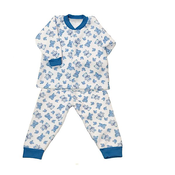 Pijama de Soft Infantil Ursinho Azul