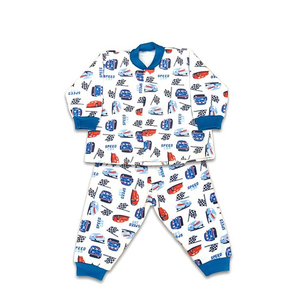 Pijama de Soft Infantil Carrinho