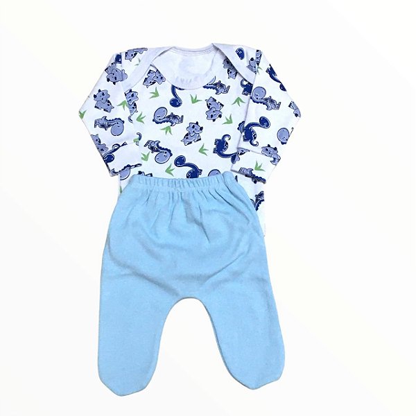 Conjunto Body + Calça Dino - Linha Prematuro