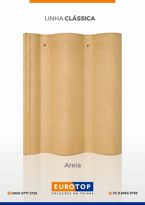 Telha Concreto Eurotop Areia