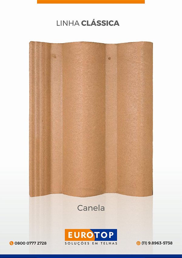 Telha Concreto Eurotop Canela