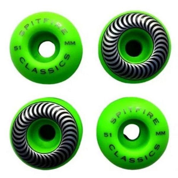 Roda Spitfire Classic Verde 51mm