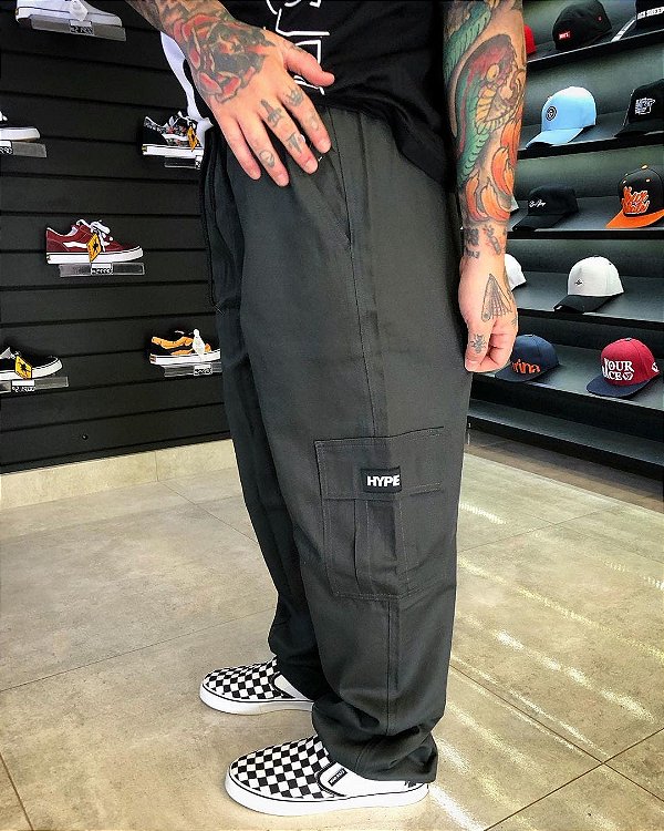 Calça Cargo Hype Chumbo