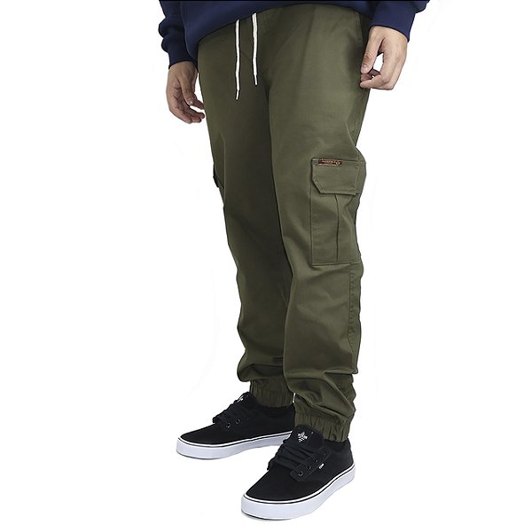 CALÇA JOGGER YOUR FACE JUVENIL VERDE
