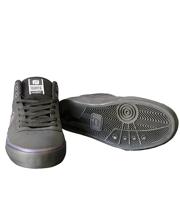 Tênis Freeday Vulcano Mid Preto/Purple Refletivo