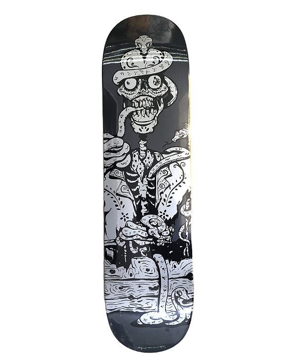 Shape Maple Face Skate Dia De Los Muertos Serpiente Gris 8.0