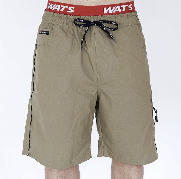 Bermuda Wats Ripstop Cargo Viés Bege