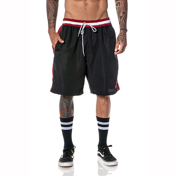 Bermuda Your Face Tactel Scarlet Preto