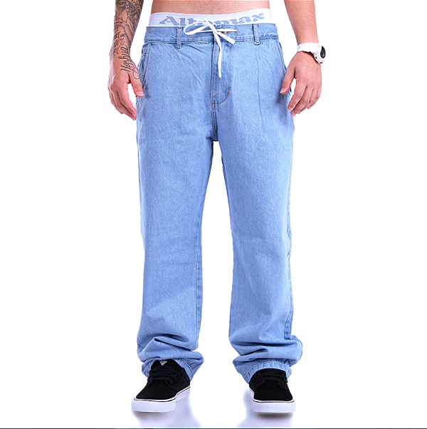 Calça Jeans Balão Your Face Delavê