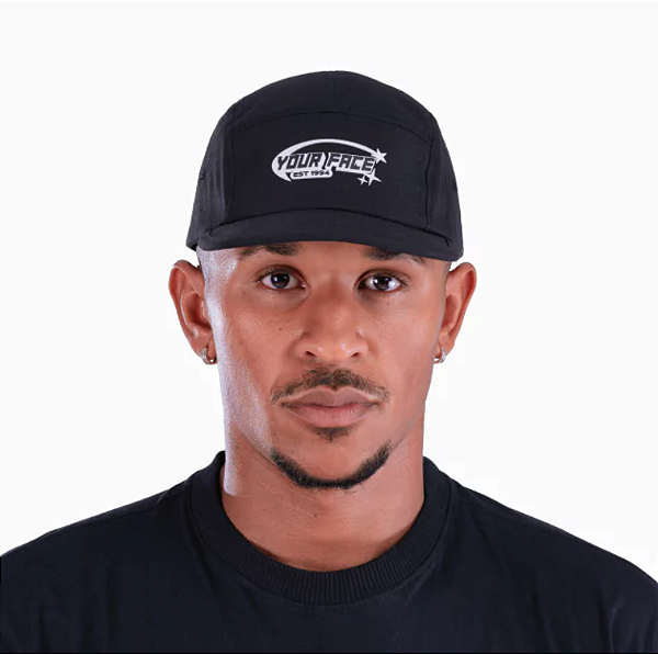 Boné Your Face Five Panel Starlight Preto
