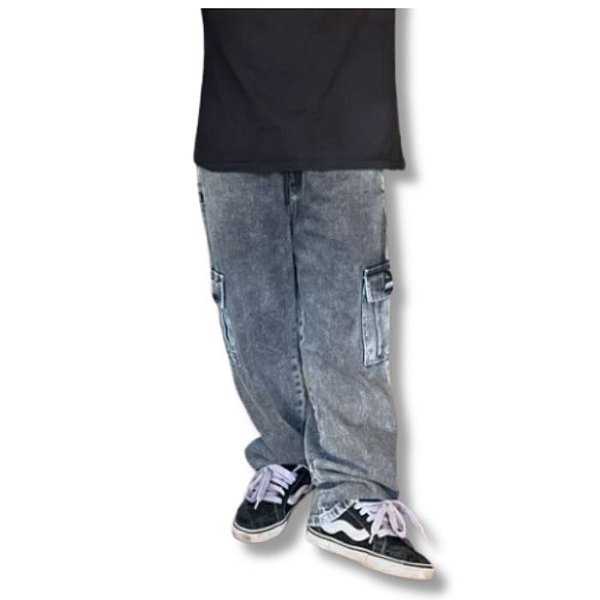 Calça Cargo Hype Jeans Estonada