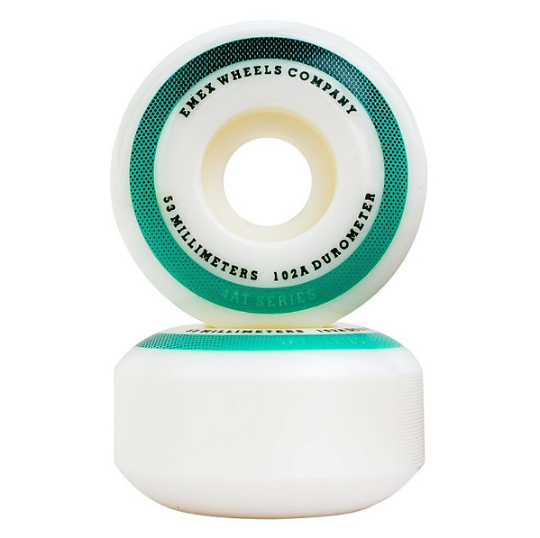 Rodas de Skate Emex 53mm Circle Risk Green 102A