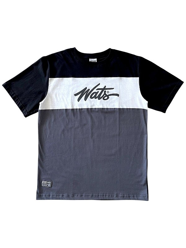 Camiseta Wats Tag Recorte Preta