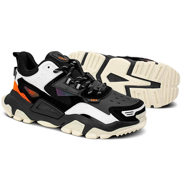 Tênis Qix Trek Urban Hiking - Preto e Branco