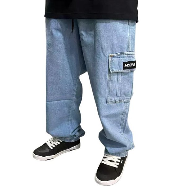 Calça Cargo Jeans Hype