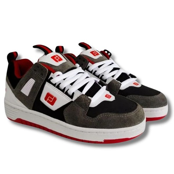 Tênis Freeday Guetto Cinza/Verm/Bco