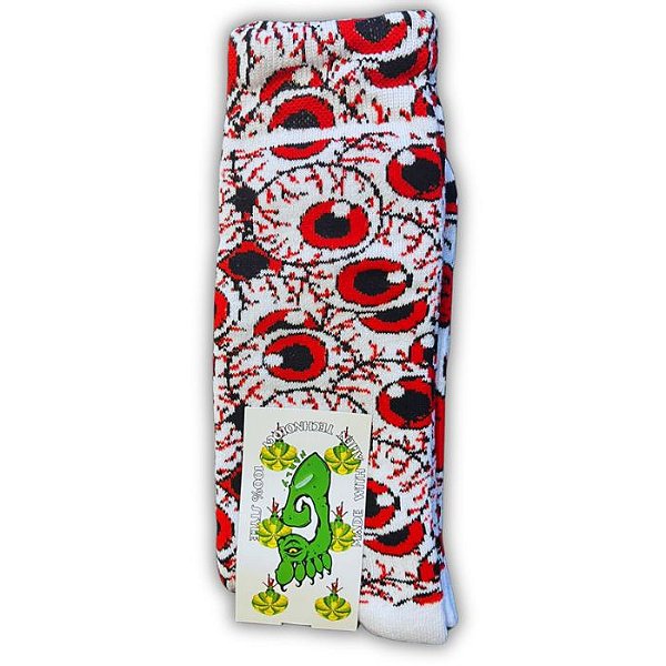 Meia Gnarly Foot Eyes Blood