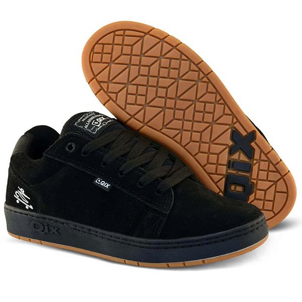 Tênis QIX Chorão Pro Model Allan Mesquita Preto/Natural