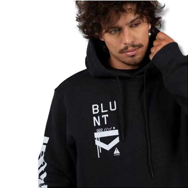 Moletom Canguru Blunt Arrows Capuz- Preto G