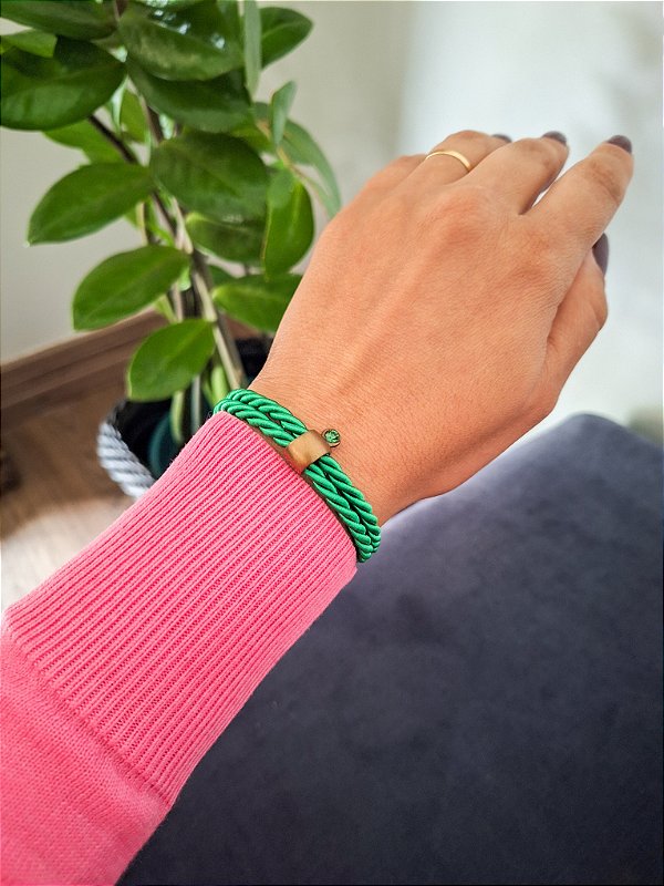 Pulseira Verde Esmeralda