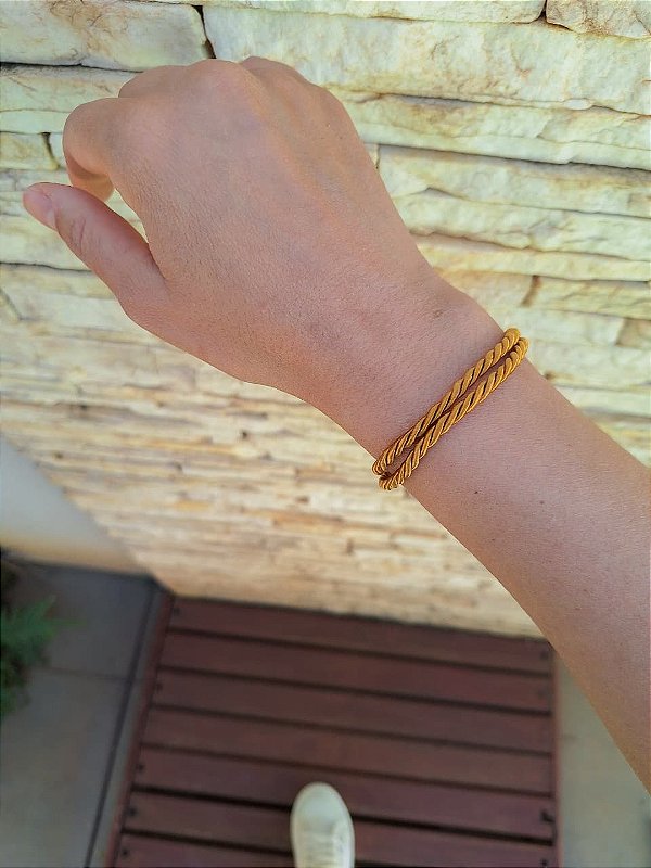Pulseira Cordão Ouro Velho