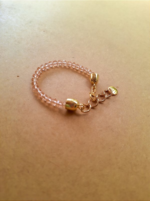 Pulseira Cristal Rosê