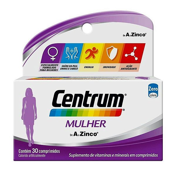 Centrum Mulher 30 Comprimidos Polivitamínico De A a Z