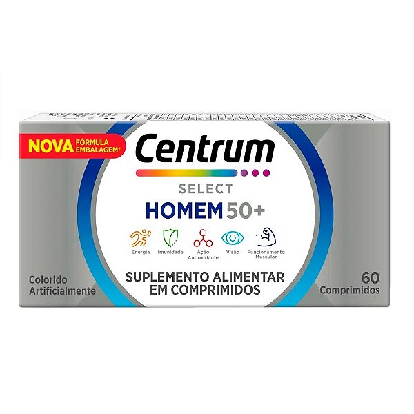 Centrum Select Homem 60 Comprimidos Vitaminas e Minerais