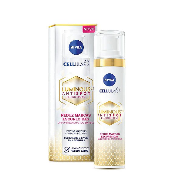 Protetor Clareador Nivea Cellular Luminous Fluido FPS 40 40ml