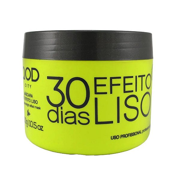 Máscara Alisante e Defrizante 30 Dias Efeito Liso Qod City 300g