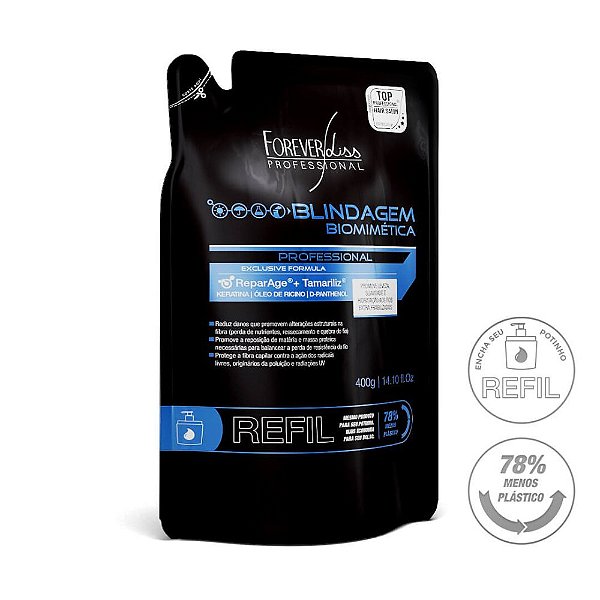 Blindagem Biomimética Forever Liss Reparador de Danos Refil 400g