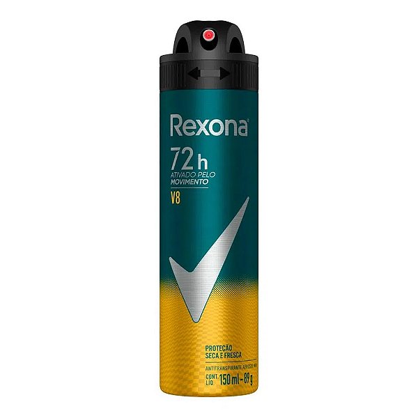 Desodorante Rexona V8 72h Masculino Aerosol 150ml