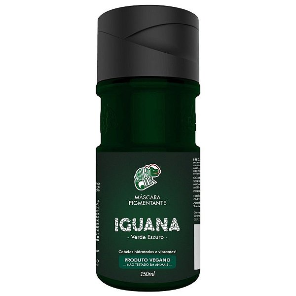 Máscara Pigmentante Kamaleão Color Iguana Verde Escuro Tonalizante 150ml