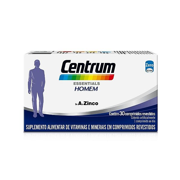 Centrum Essentials Homem 30 Comprimidos Revestidos A A Zinco