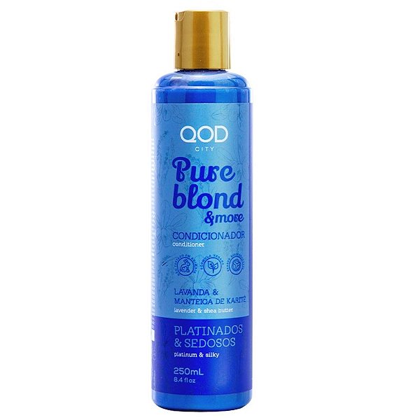 Condicionador Desamarelador Vegano Matizador Platinado Qod City 250ml