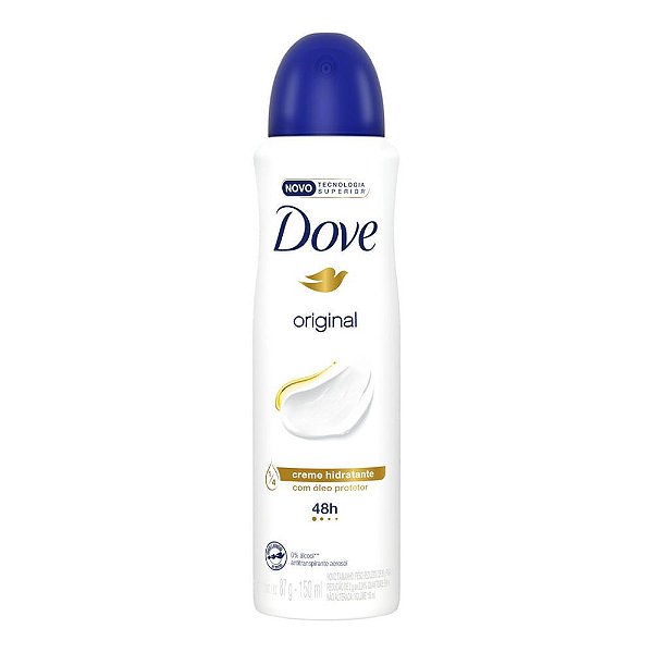 Desodorante Dove Original Feminino Antitranspirante Aerosol 150ml