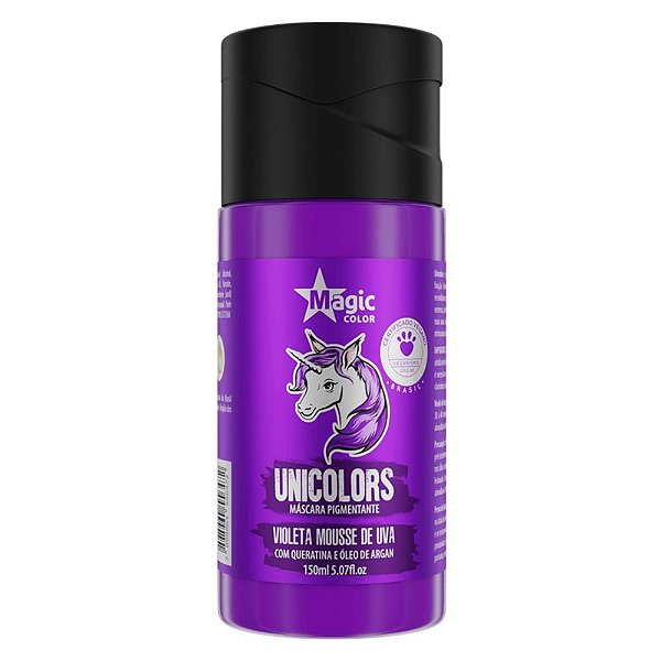 Máscara Pigmentante Magic Color Violeta Mousse de Uva Tonalizante 150ml
