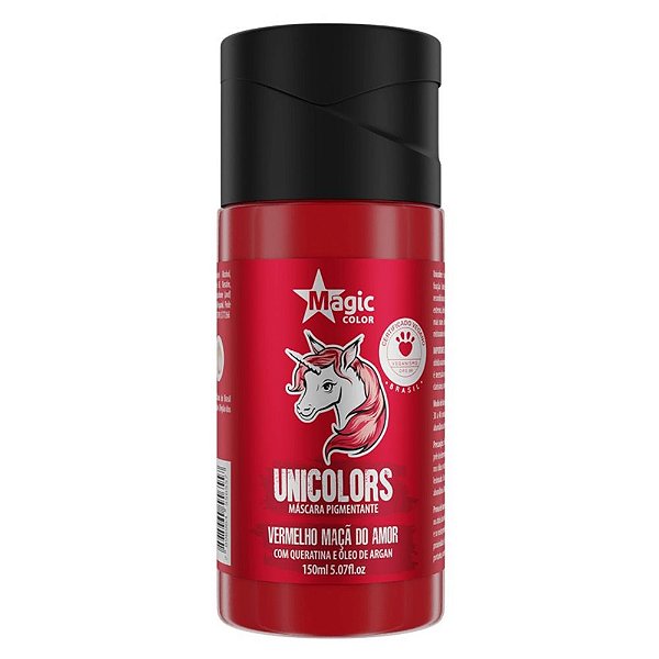 Máscara Pigmentante Magic Color Vermelho Maçã do Amor Tonalizante 150ml