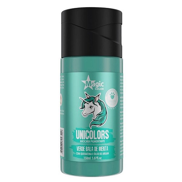 Máscara Pigmentante Magic Color Verde Bala de Menta Tonalizante 150ml