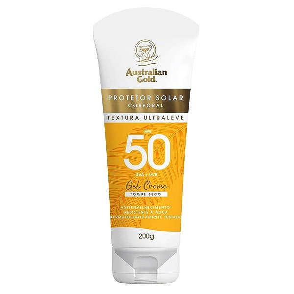 Australian Gold FPS50 Protetor Solar Corporal Gel Creme 200g