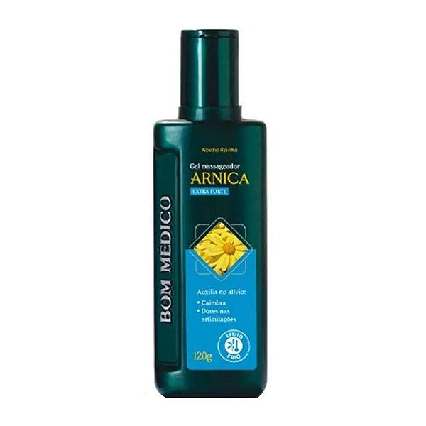 Gel Massageador de Arnica Extra Forte Efeito Frio Abelha Rainha 120g