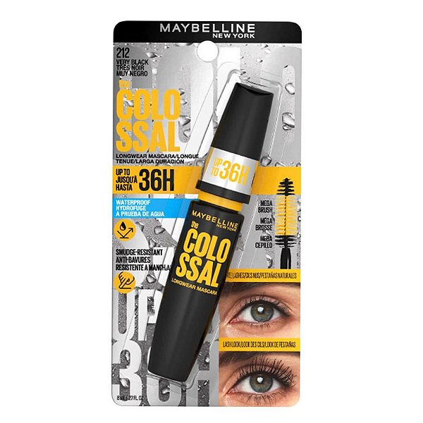 Rímel Maybelline The Colossal Longwear Mascara 36h Waterproof 8ml