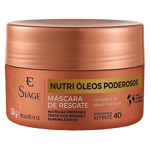 Máscara de Resgate Nutri Óleos Poderosos Siage Eudora 250g