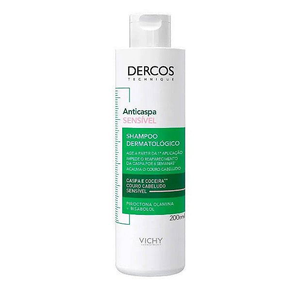 Vichy Dercos Shampoo Anticaspa Sensível Anti Caspa e Coceira 200ml